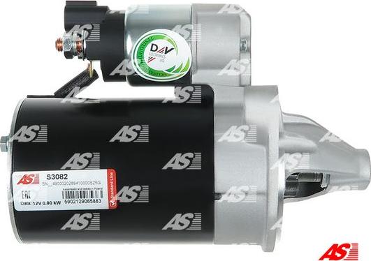 AS-PL S3082 - Startmotor xdelar.se