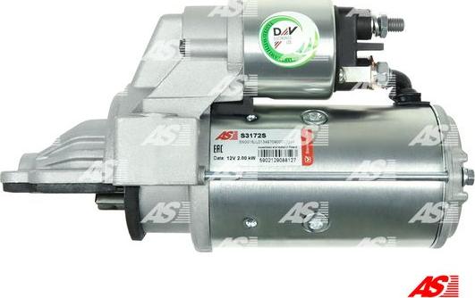 AS-PL S3172S - Startmotor xdelar.se