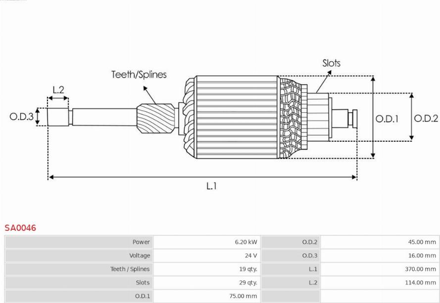 AS-PL SA0046 - Reläankare, startmotor xdelar.se