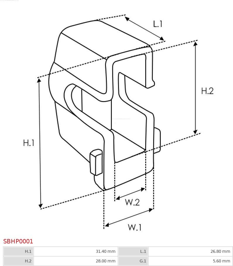 AS-PL SBHP0001 - Reparationssats, startmotor xdelar.se