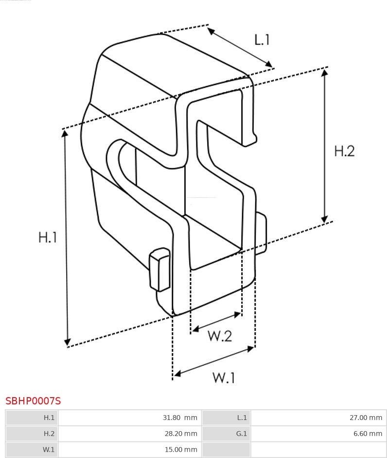 AS-PL SBHP0007S - Reparationssats, startmotor xdelar.se