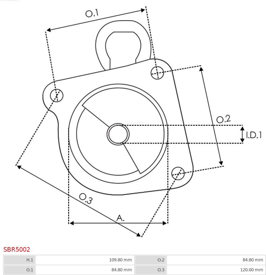 AS-PL SBR5002 - Övre lock, förgasare xdelar.se