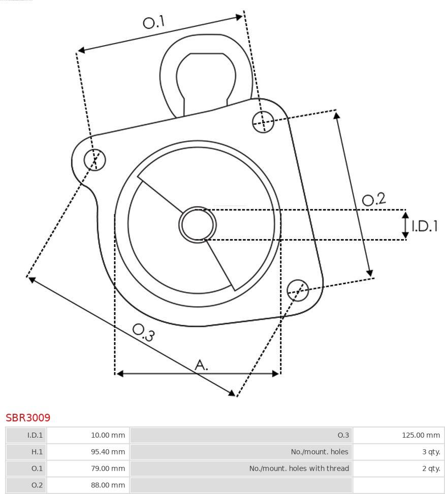 AS-PL SBR3009 - Övre lock, förgasare xdelar.se