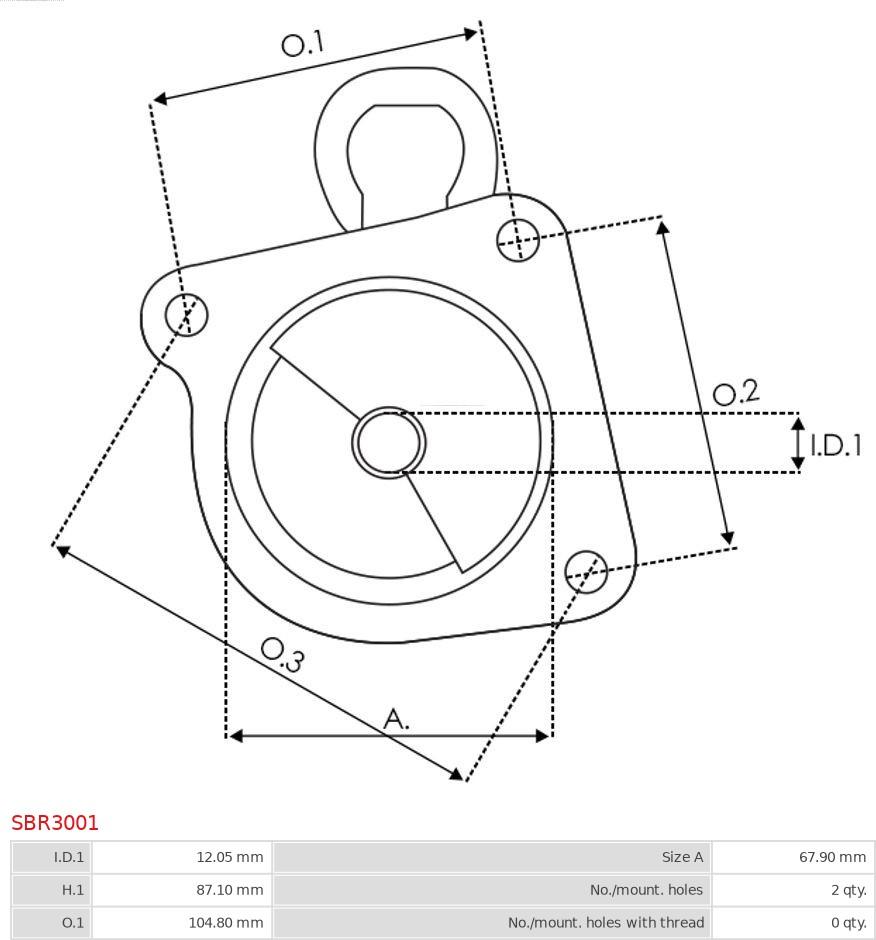 AS-PL SBR3001 - Övre lock, förgasare xdelar.se