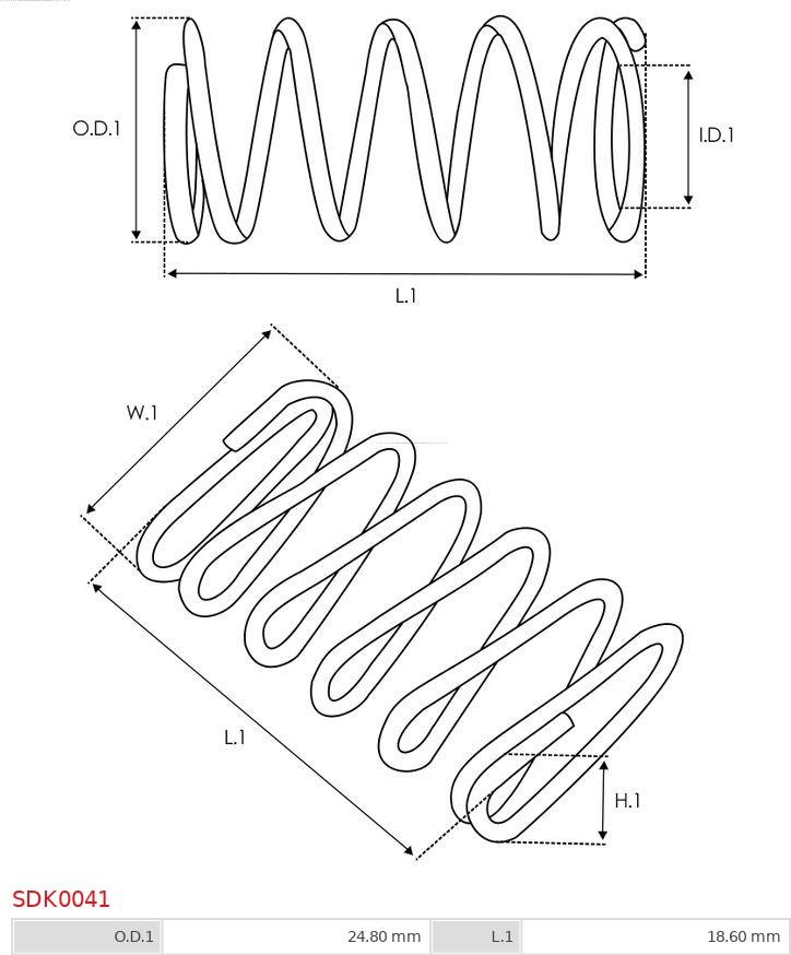 AS-PL SDK0041 - Reparationssats, startmotor xdelar.se