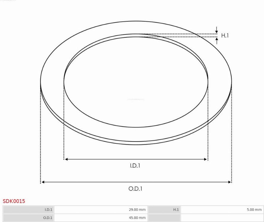 AS-PL SDK0015 - Reparationssats, startmotor xdelar.se