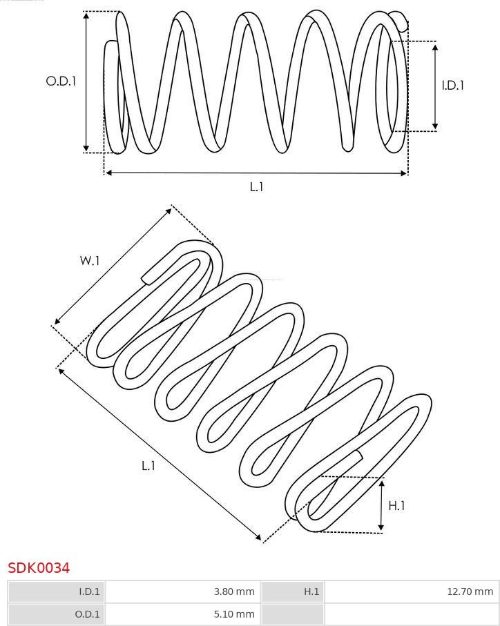 AS-PL SDK0034 - Reparationssats, startmotor xdelar.se