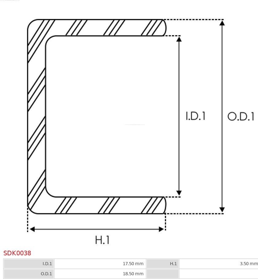 AS-PL SDK0038 - Reparationssats, startmotor xdelar.se