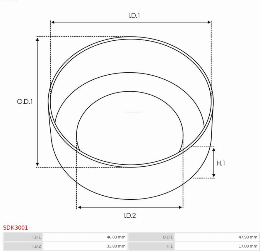 AS-PL SDK3001 - Reparationssats, startmotor xdelar.se