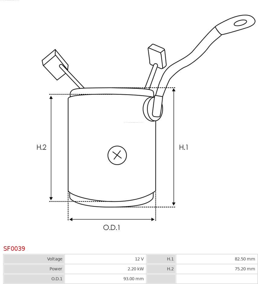 AS-PL SF0039 - Fältlindning, startmotor xdelar.se