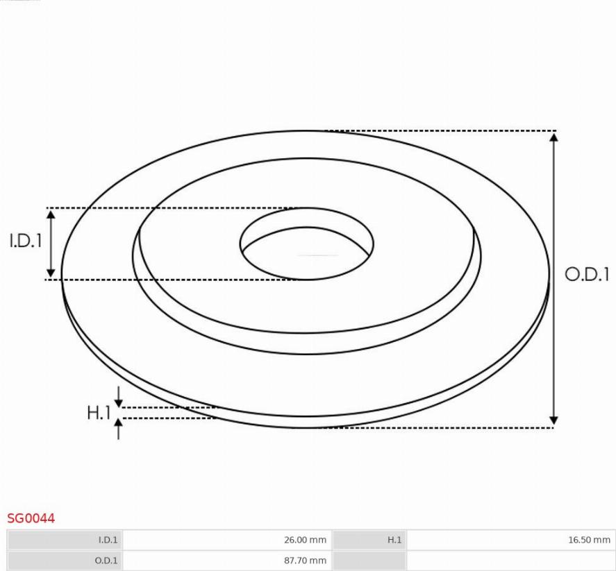 AS-PL SG0044 - Reparationssats, startmotor xdelar.se