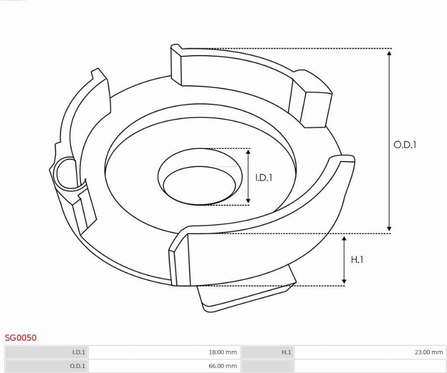 AS-PL SG0050 - Reparationssats, startmotor xdelar.se