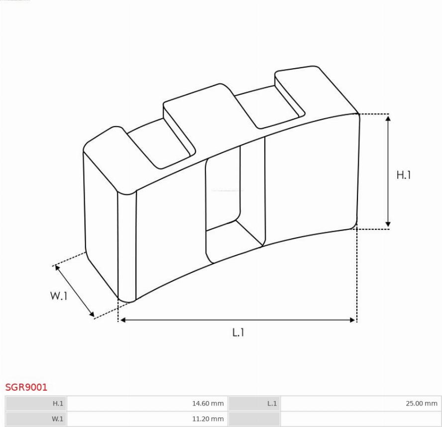 AS-PL SGR9001 - Reparationssats, startmotor xdelar.se