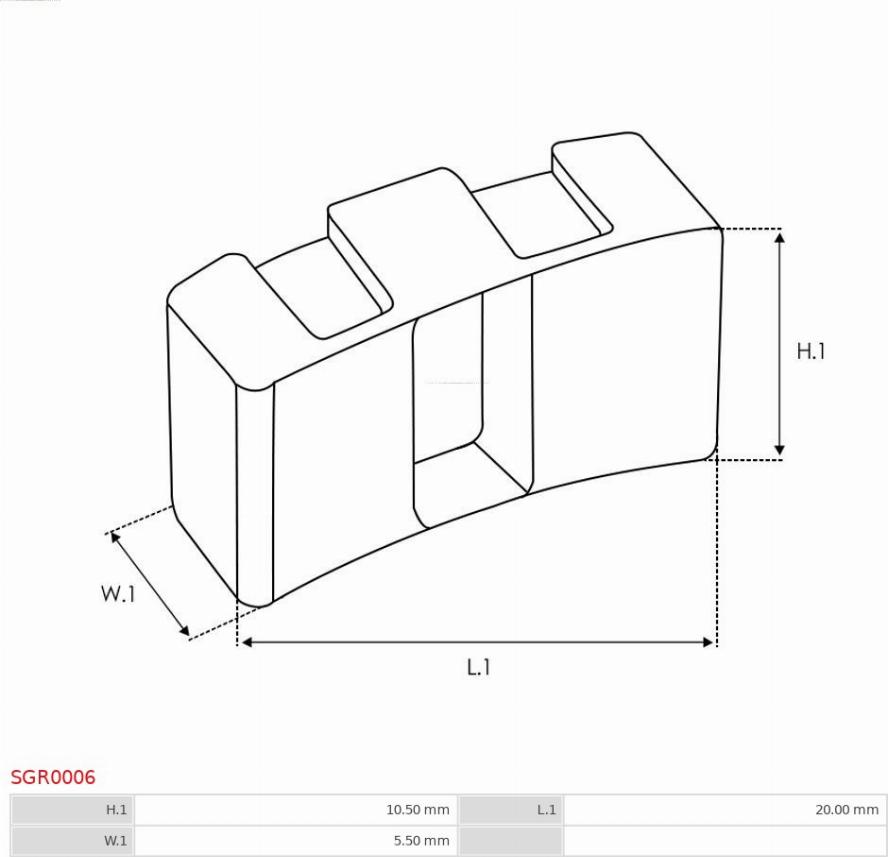 AS-PL SGR0006 - Reparationssats, startmotor xdelar.se