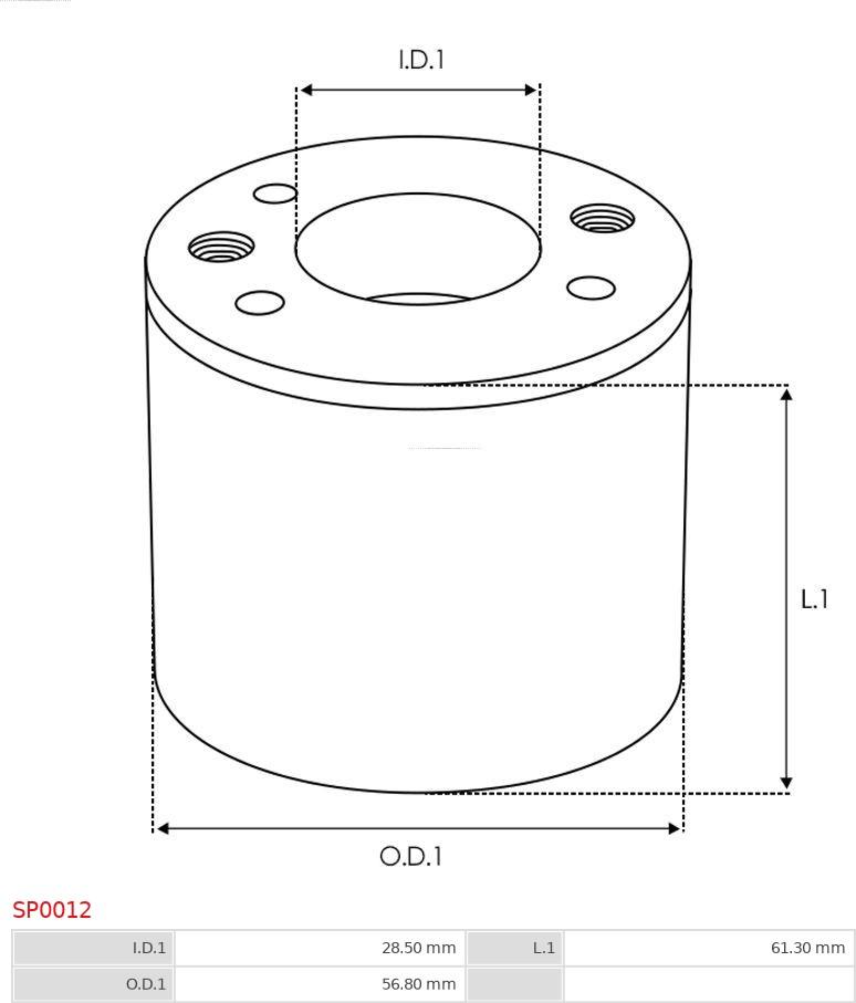 AS-PL SP0012 - Reparationssats, startmotor xdelar.se