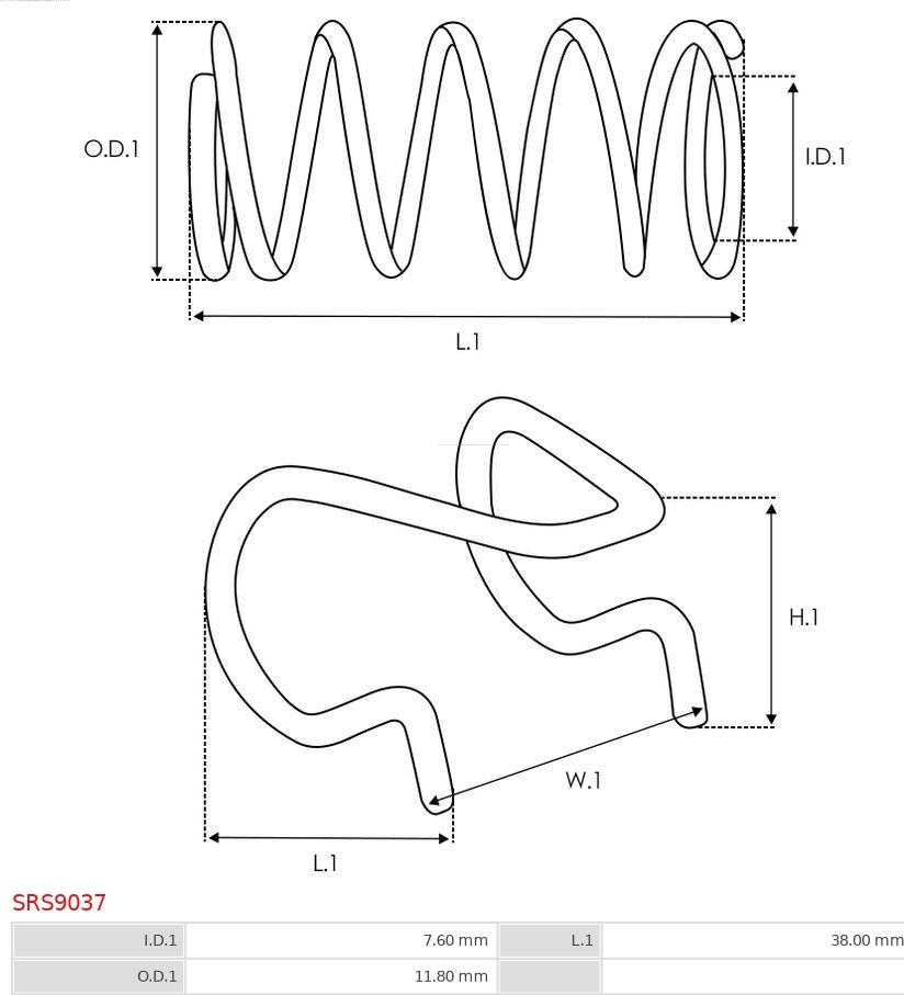 AS-PL SRS9037 - Reparationssats, startmotor xdelar.se