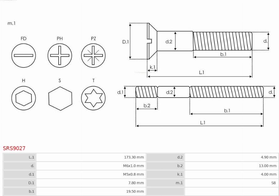 AS-PL SRS9027 - Reparationssats, generator xdelar.se