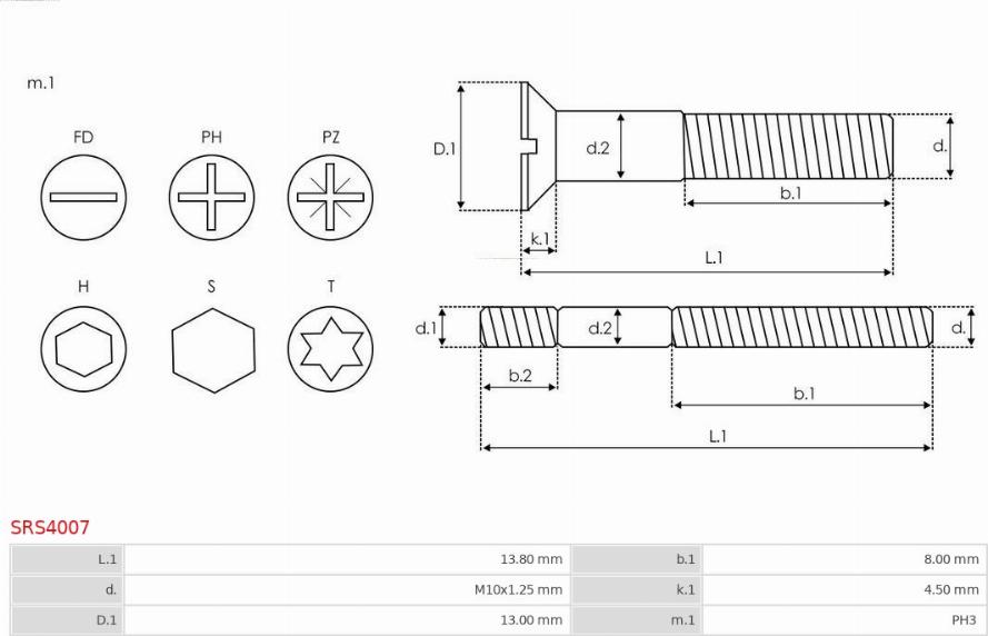 AS-PL SRS4007 - Reparationssats, generator xdelar.se