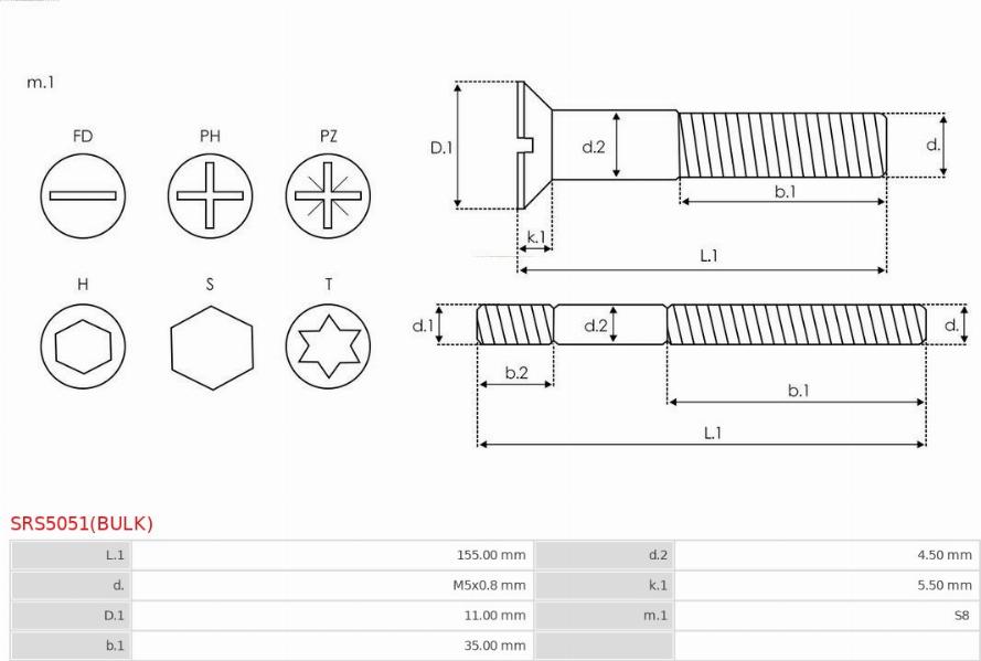 AS-PL SRS5051(BULK) - Reparationssats, generator xdelar.se