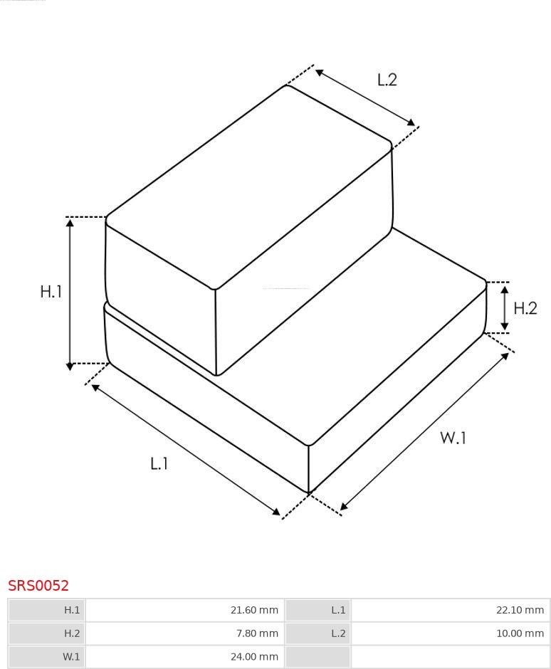 AS-PL SRS0052 - Reparationssats, startmotor xdelar.se