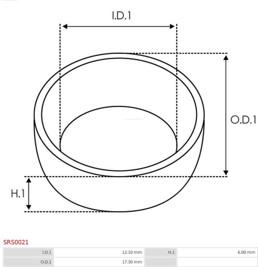 AS-PL SRS0021 - Reparationssats, startmotor xdelar.se