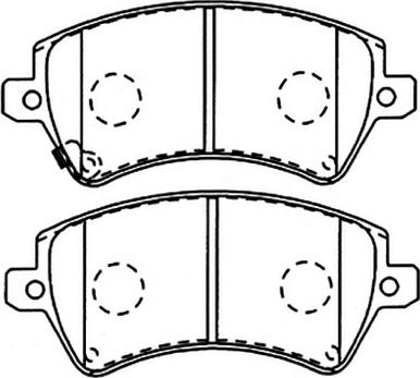 Magneti Marelli PF0408 - Bromsbeläggssats, skivbroms xdelar.se