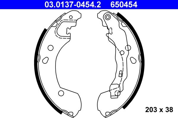 ATE 03.0137-0454.2 - Bromsbackar, sats xdelar.se