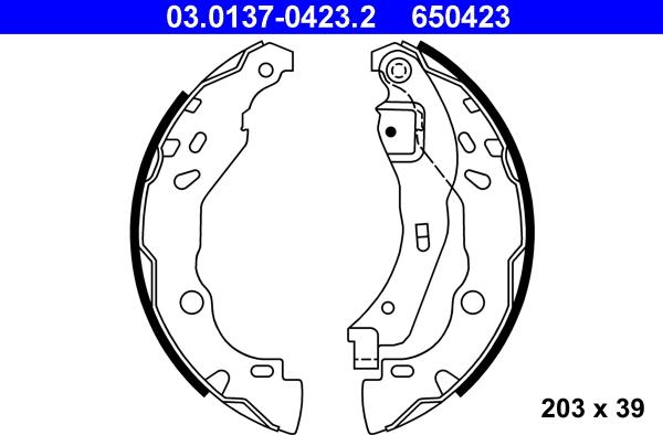 ATE 03.0137-0423.2 - Bromsbackar, sats xdelar.se