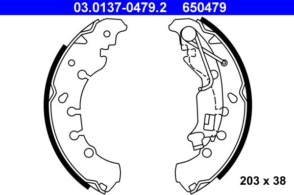 ATE 03.0137-0479.2 - Bromsbackar, sats xdelar.se