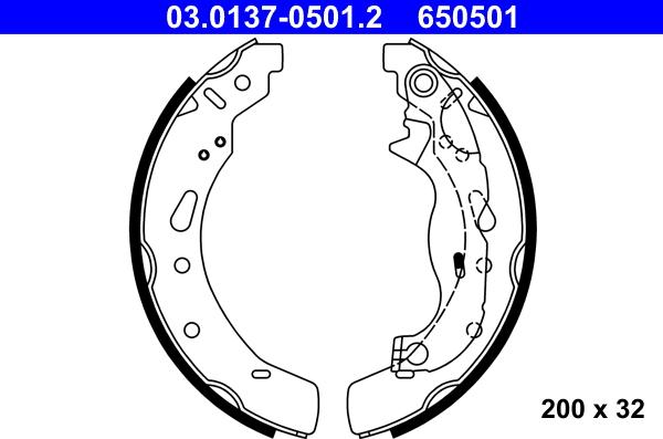 ATE 03.0137-0501.2 - Bromsbackar, sats xdelar.se