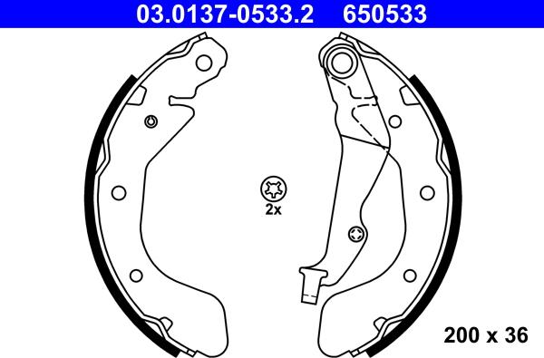 ATE 03.0137-0533.2 - Bromsbackar, sats xdelar.se