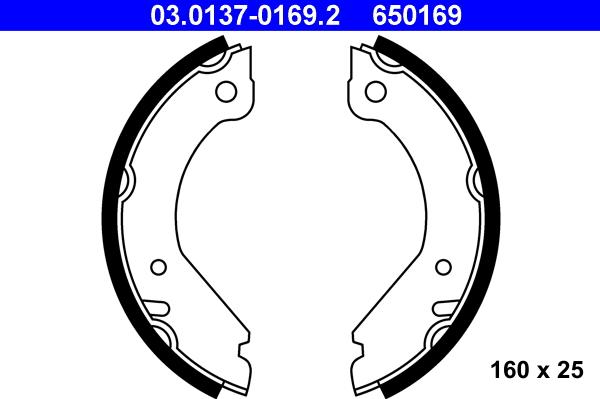 ATE 03.0137-0169.2 - Bromsbackar, sats, parkeringsbroms xdelar.se