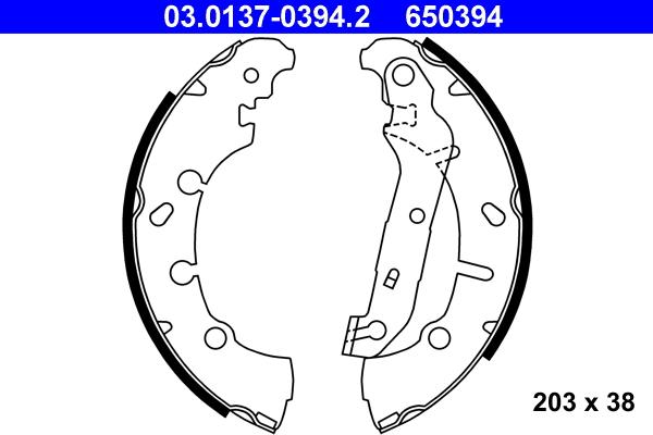 ATE 03.0137-0394.2 - Bromsbackar, sats xdelar.se