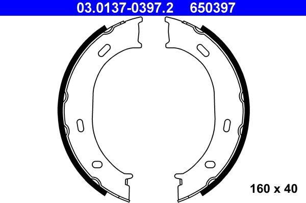 ATE 03.0137-0397.2 - Bromsbackar, sats, parkeringsbroms xdelar.se