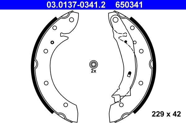 ATE 03.0137-0341.2 - Bromsbackar, sats xdelar.se