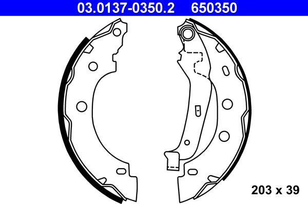 ATE 03.0137-0350.2 - Bromsbackar, sats xdelar.se