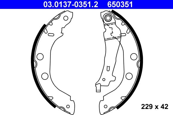 ATE 03.0137-0351.2 - Bromsbackar, sats xdelar.se