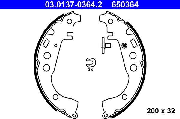 ATE 03.0137-0364.2 - Bromsbackar, sats xdelar.se