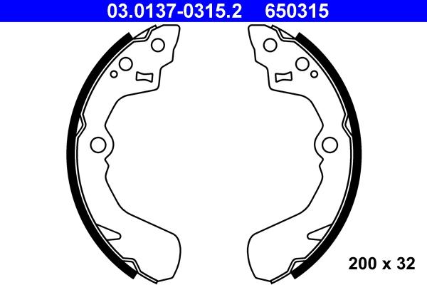 ATE 03.0137-0315.2 - Bromsbackar, sats xdelar.se