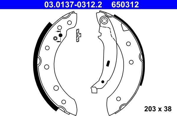 ATE 03.0137-0312.2 - Bromsbackar, sats xdelar.se