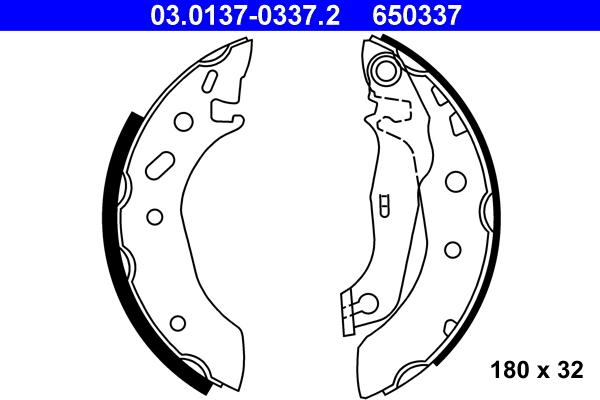 ATE 03.0137-0337.2 - Bromsbackar, sats xdelar.se