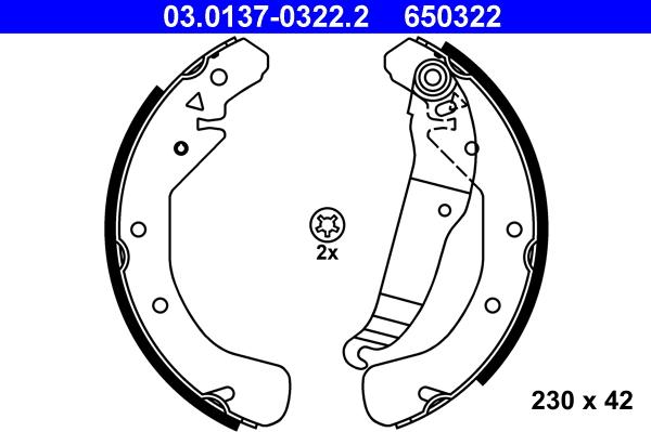 ATE 03.0137-0322.2 - Bromsbackar, sats xdelar.se