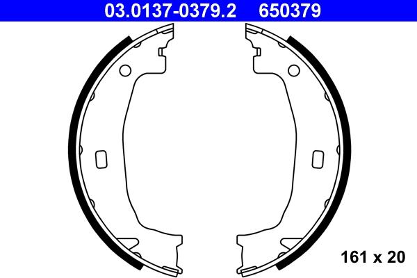 ATE 03.0137-0379.2 - Bromsbackar, sats, parkeringsbroms xdelar.se