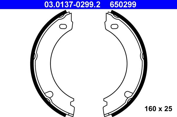 ATE 03.0137-0299.2 - Bromsbackar, sats, parkeringsbroms xdelar.se