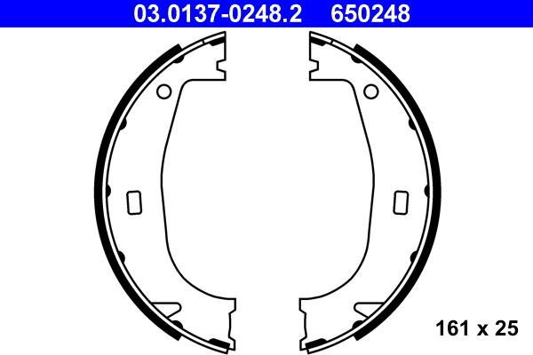 ATE 03.0137-0248.2 - Bromsbackar, sats, parkeringsbroms xdelar.se