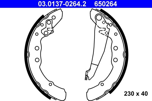 ATE 03.0137-0264.2 - Bromsbackar, sats xdelar.se