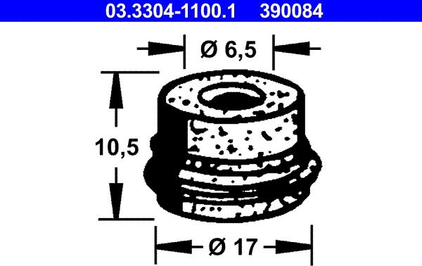 ATE 03.3304-1100.1 - Lock, bromsvätskebehållare xdelar.se