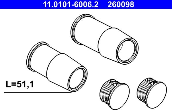 ATE 11.0101-6006.2 - Styrlagersats, bromsok xdelar.se