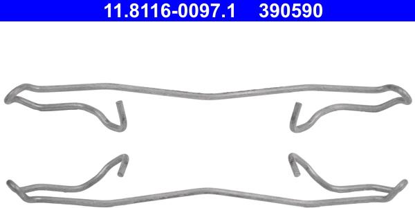 ATE 11.8116-0097.1 - Fjäder, bromsadel xdelar.se