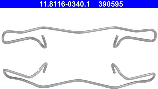 ATE 11.8116-0340.1 - Fjäder, bromsadel xdelar.se